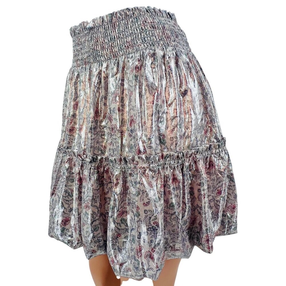 Free People Summer Floral A-Line Skater Mini Skirt - Picture 11 of 16
